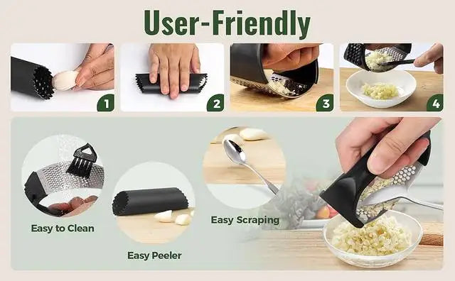 Garlic Crusher Easy Squeeze Tool