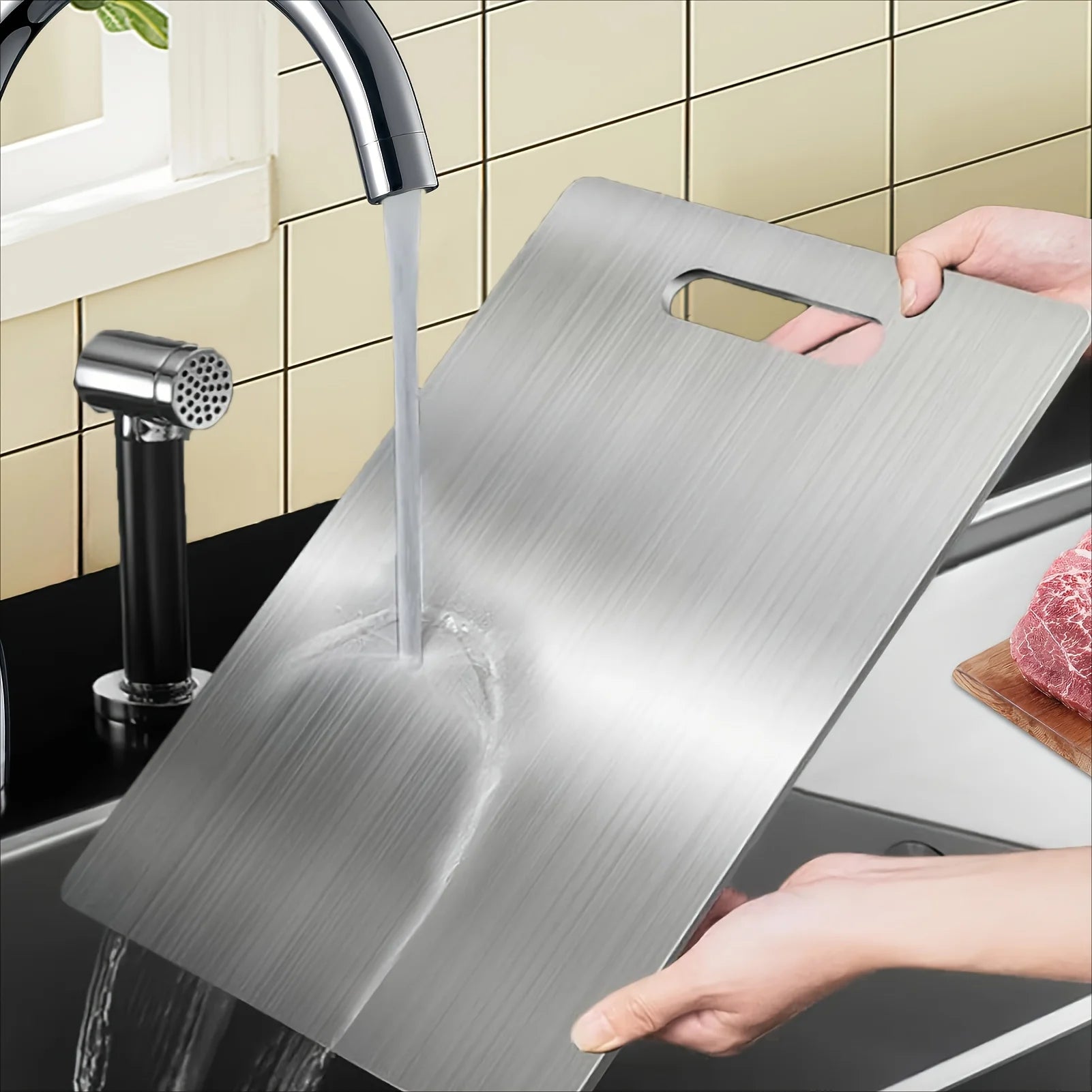 Stainless Steel Panel and Chopping Board